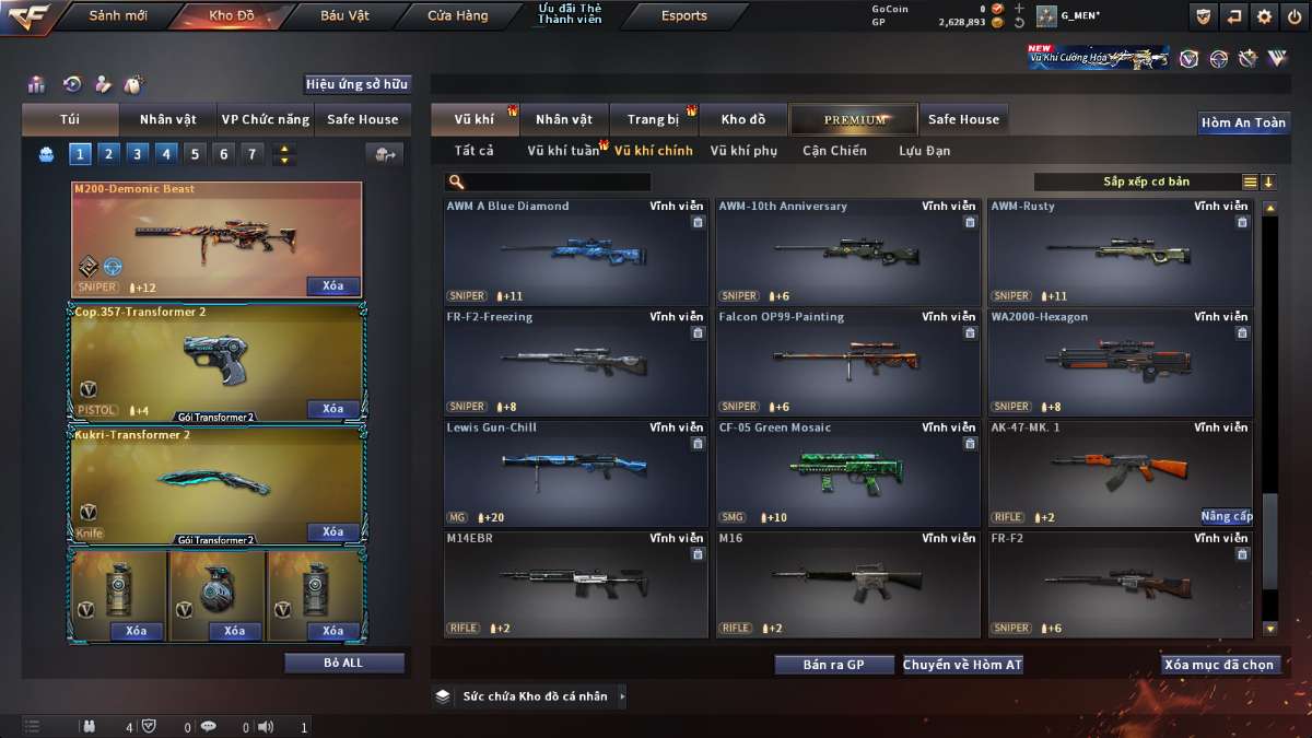 shop acc cf uy tin gia re